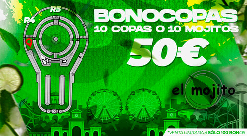 BONOCOPAS  10COPAS O 10 MOJITOS ARCO EL MOJITO